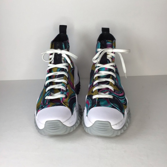 Converse Run Star Motion Platform High '90s Marbled Sneaker Size 12.5 - Picture 2 of 8